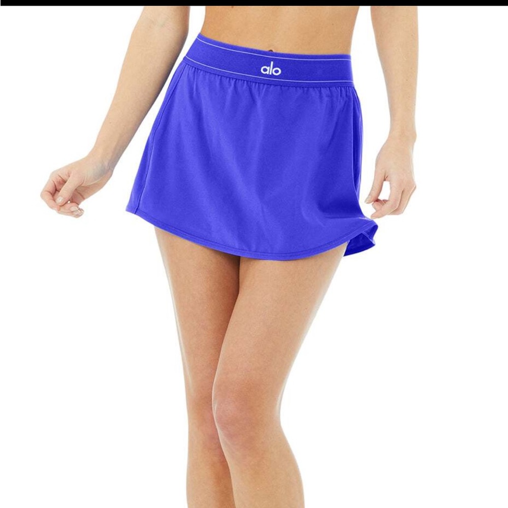 Alo Yoga Match Point Tennis Skirt, Size Small, Alo Blue Color